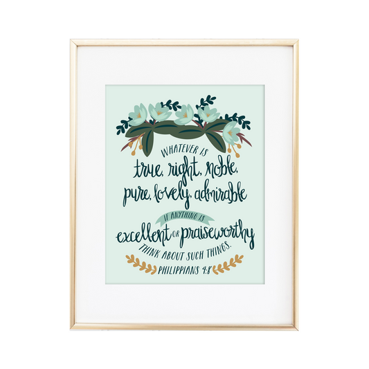 Philippians 4:8 Print