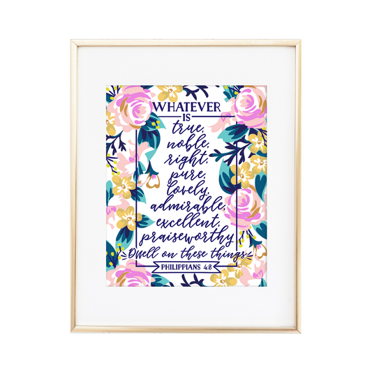Philippians 4:8 Print