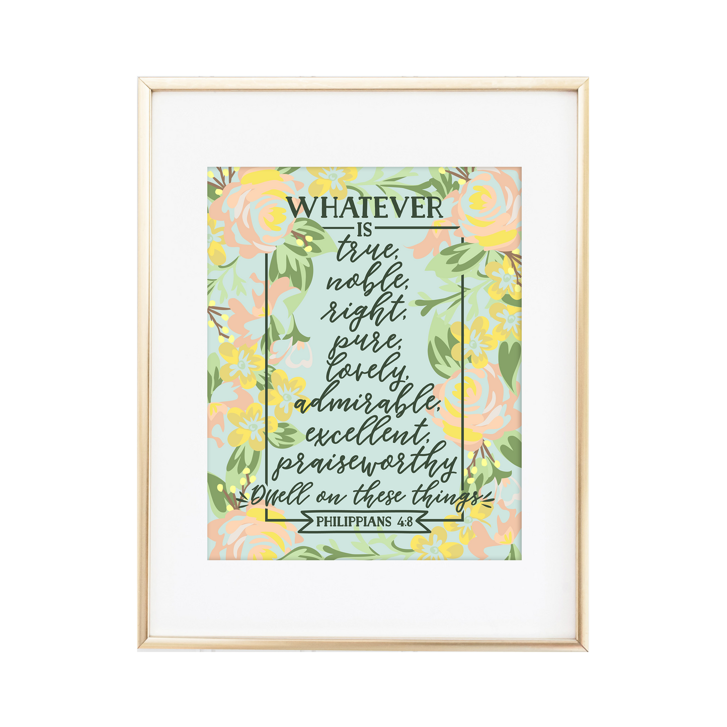 Philippians 4:8 Print