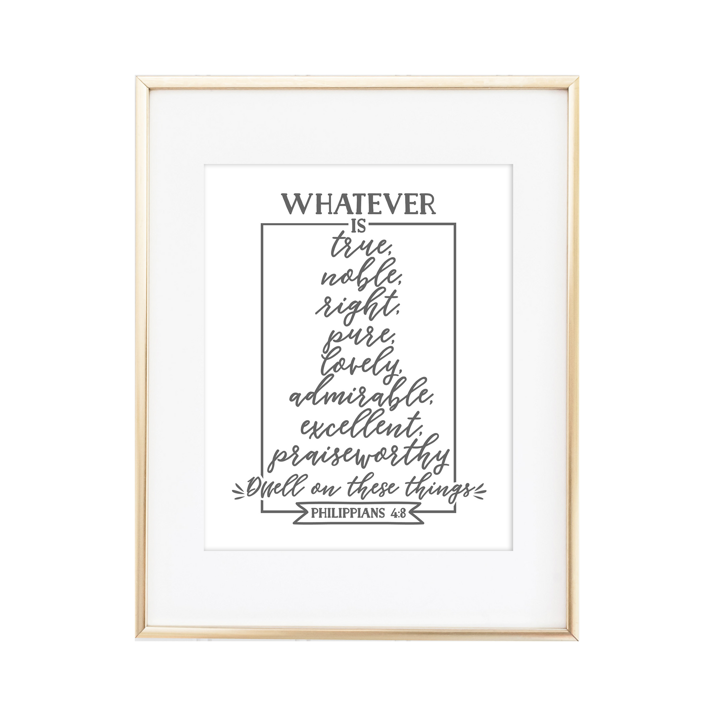 Philippians 4:8 Print