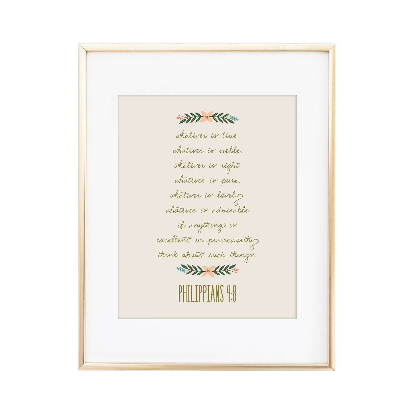Philippians 4:8 Print