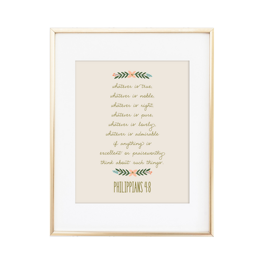 Philippians 4:8 Print