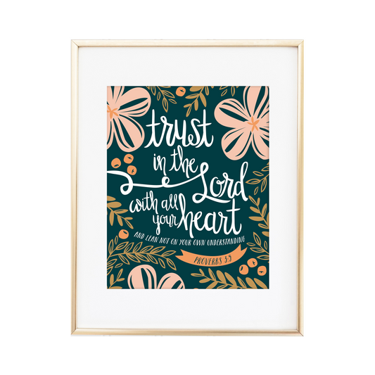 Proverbs 3:5 Print