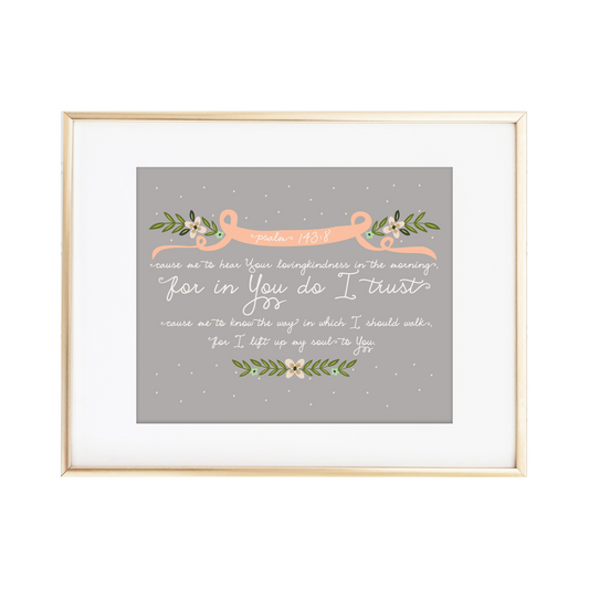Psalm 143:8 Print