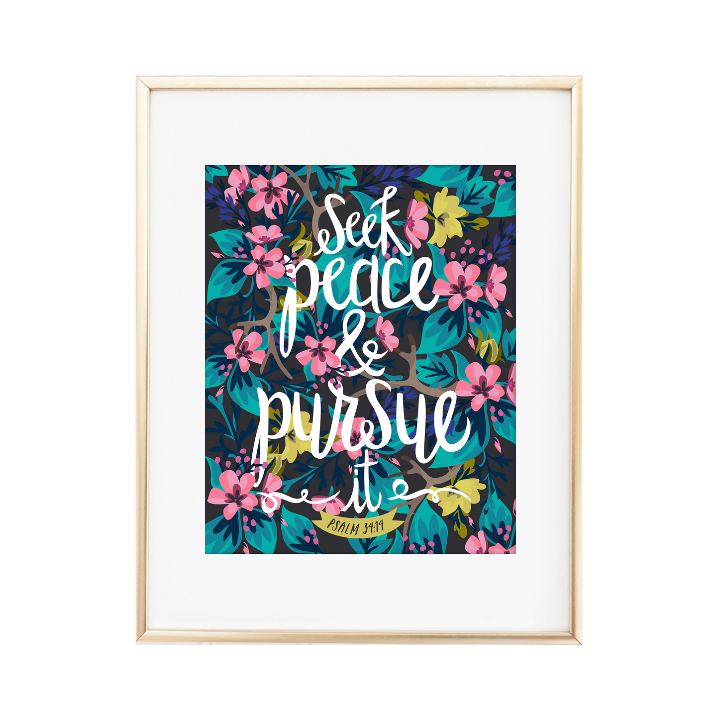 Psalm 34:14 Print