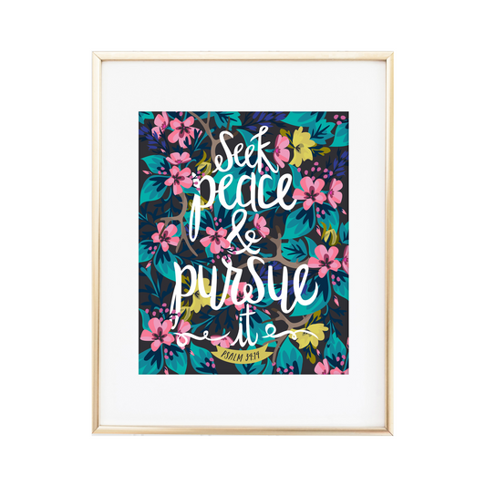 Psalm 34:14 Print