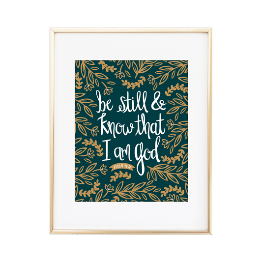 Psalm 46:10 Print