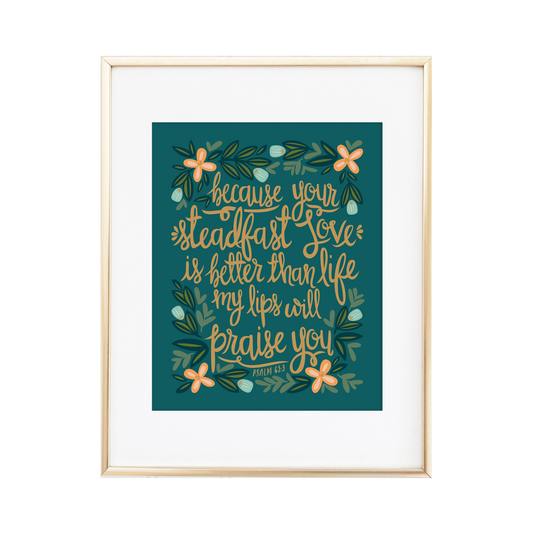 Psalm 63:3 Print