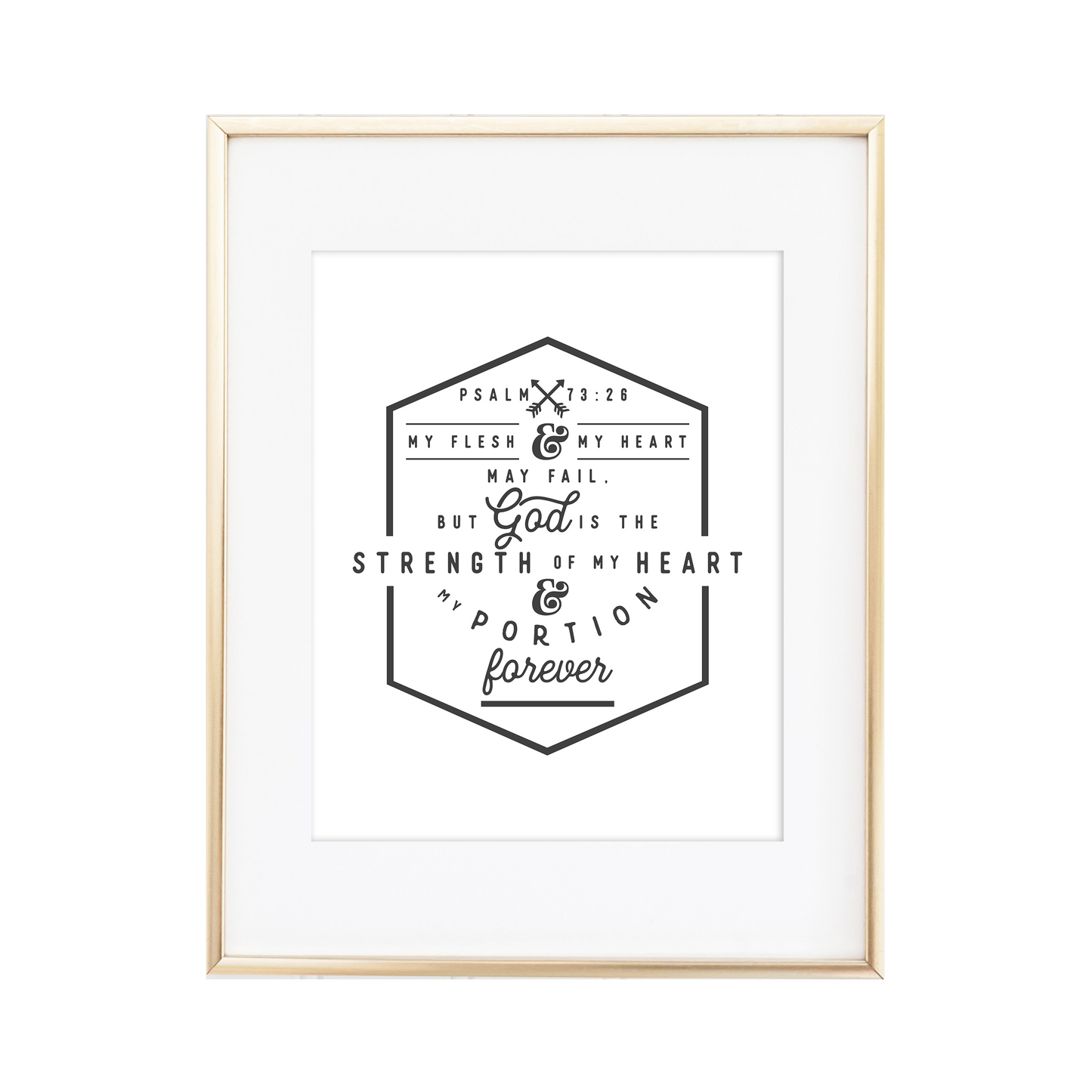 Psalm 73:26 Print