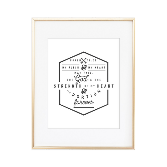 Psalm 73:26 Print