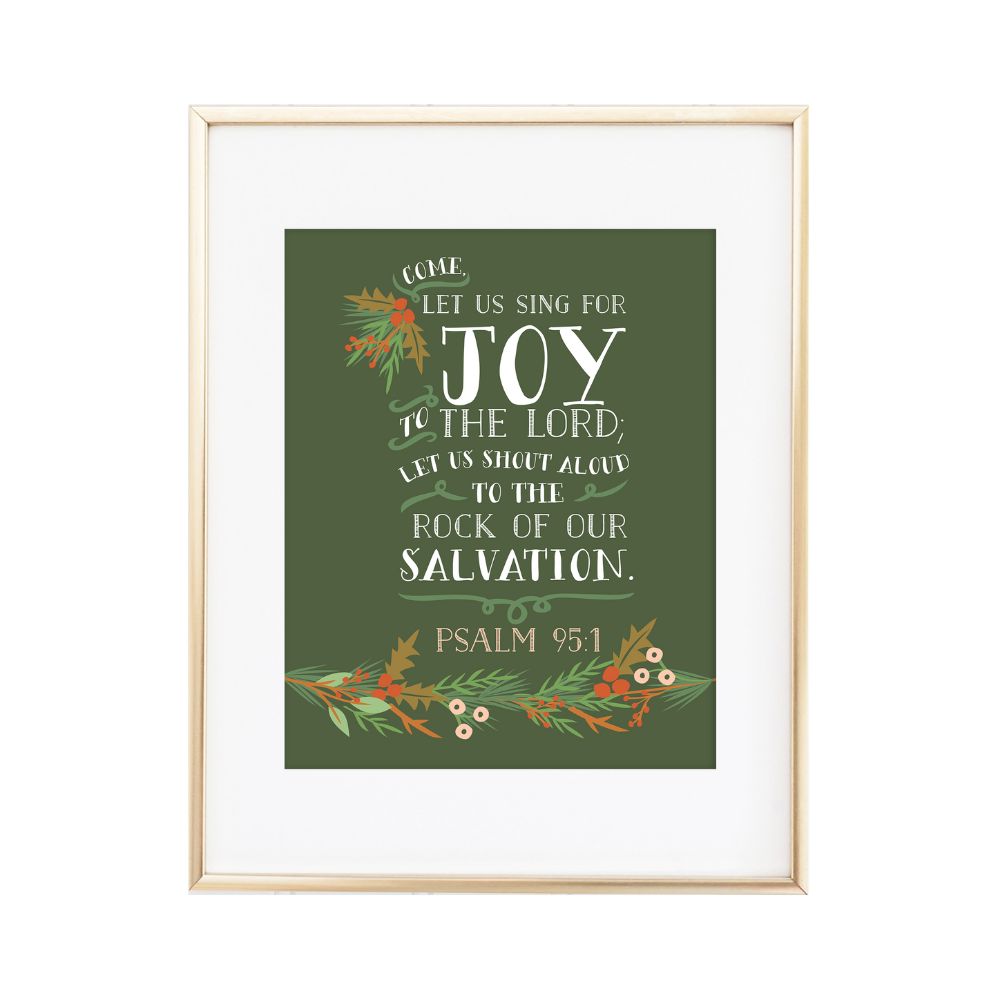 Psalm 95:1 Print
