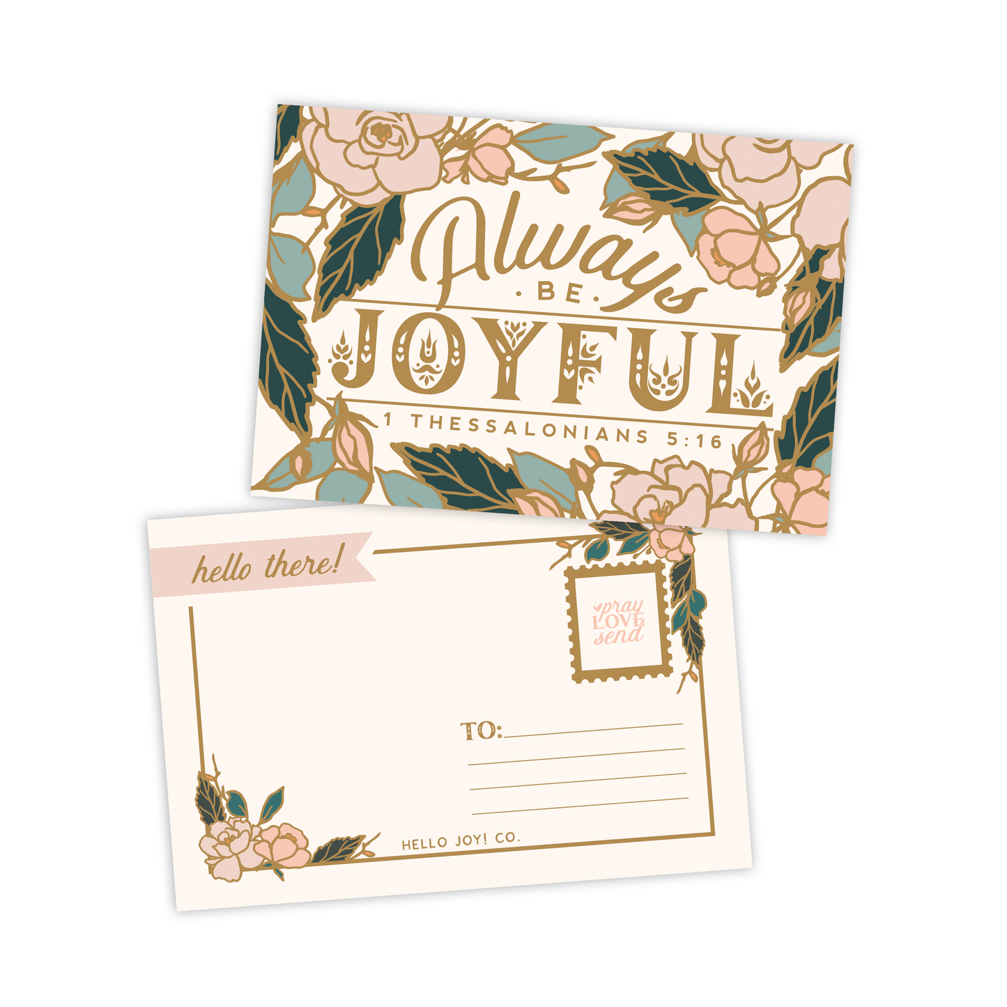 Always Be Joyful Postcards