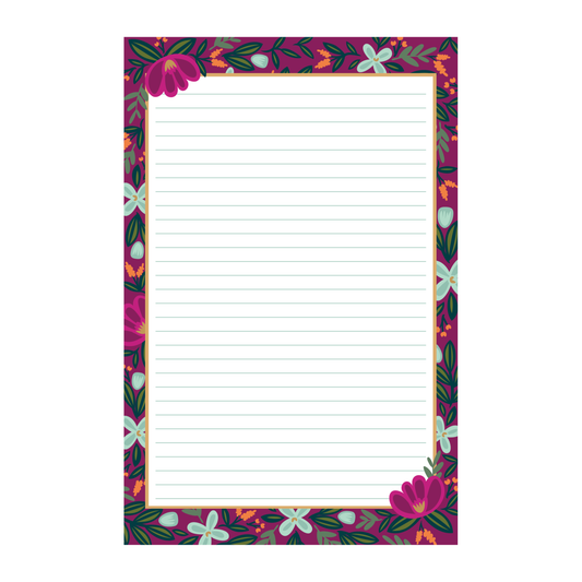 Floral Notepad