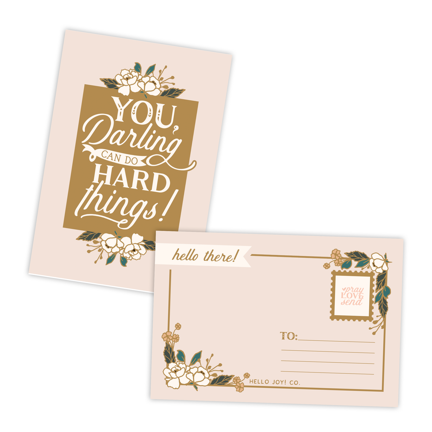 You, Darling, Can Do Hard Things Postcards