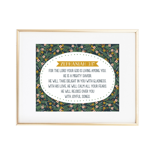Zephaniah 3:17 Print