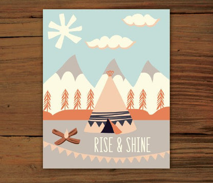 Rise and Shine & Sleep Tight Prints