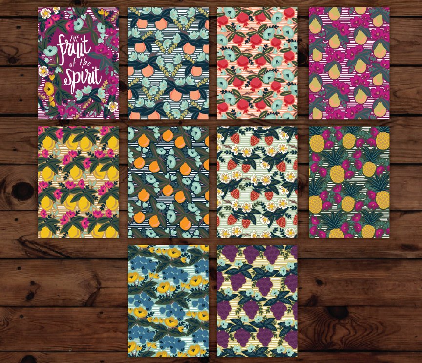 The Fruit of the Spirit 8x10 Wall Cards