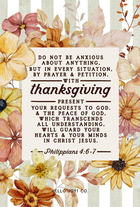 Encouraging Wednesdays ... Philippians 4:6-7