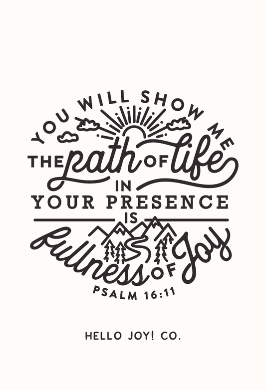 Encouraging Wednesdays ... PSALM  16:11