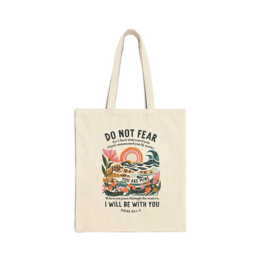Inspirational "Do Not Fear" Canvas Tote Bag