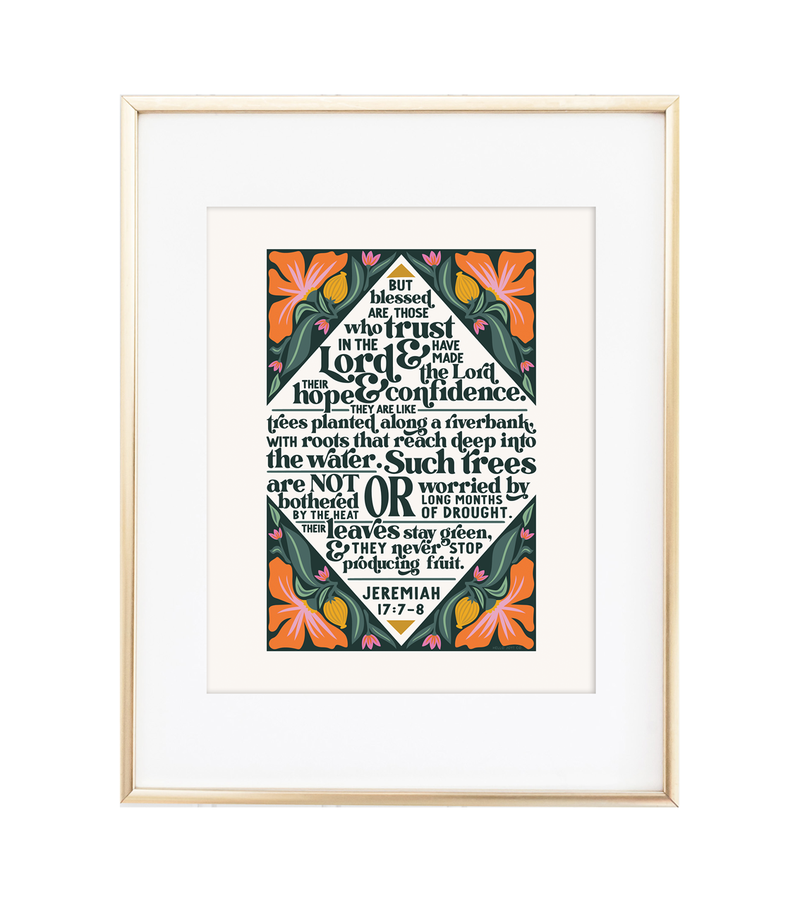 Jeremiah 17:7-8 Print - Instant Download