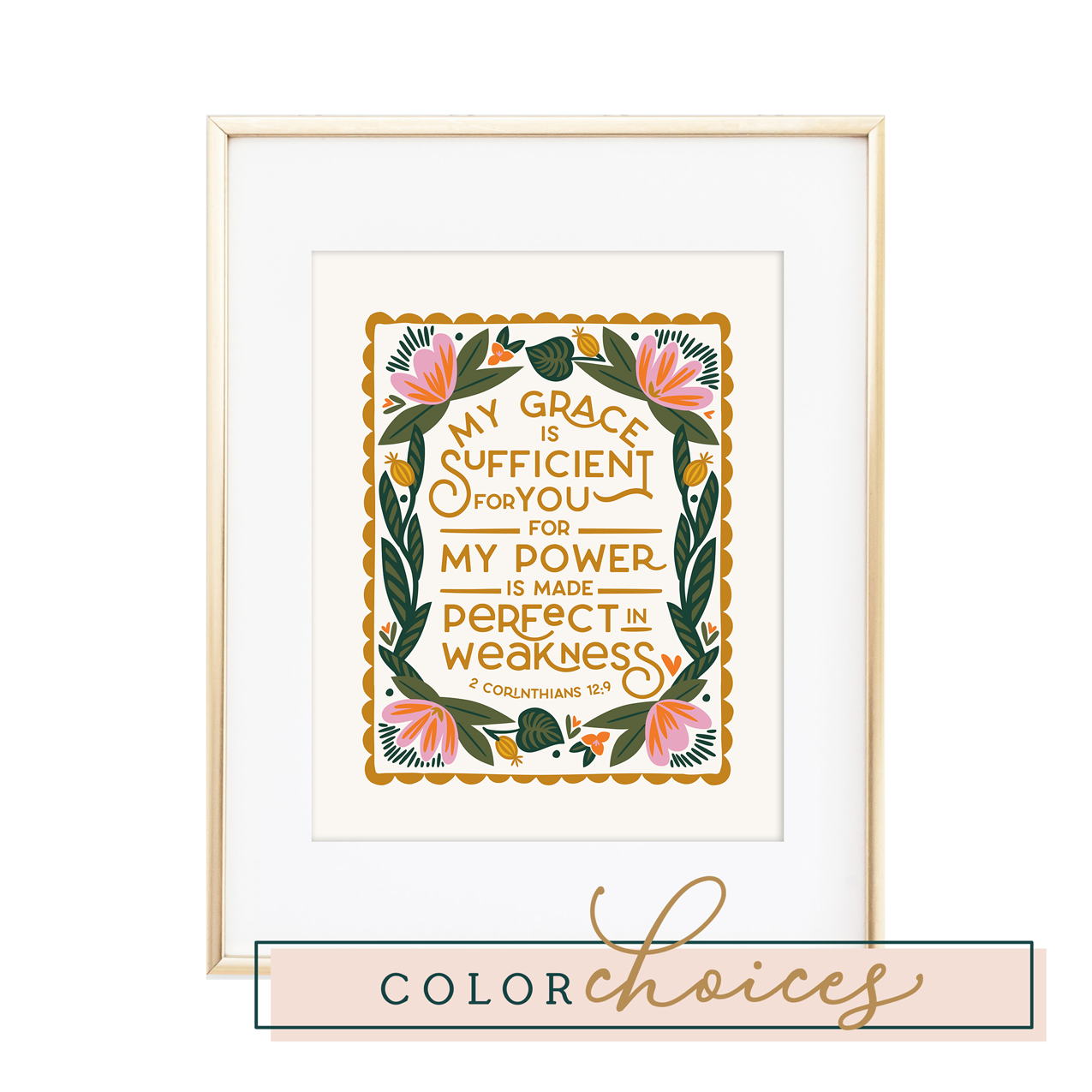 2 Corinthians 12:9 Print