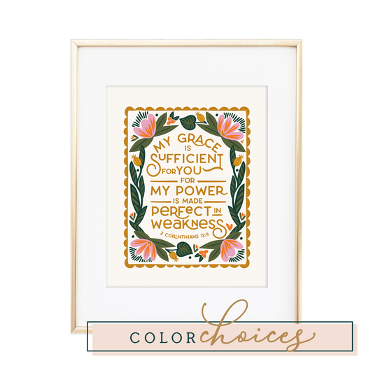 2 Corinthians 12:9 Print