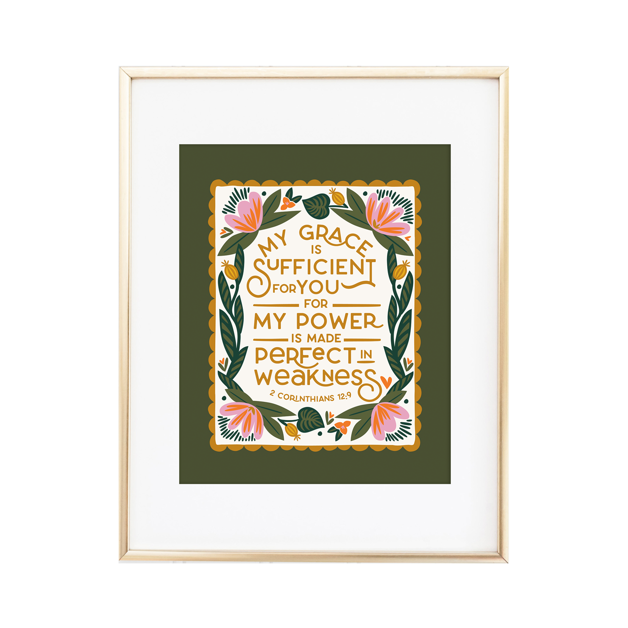 2 Corinthians 12:9 Print