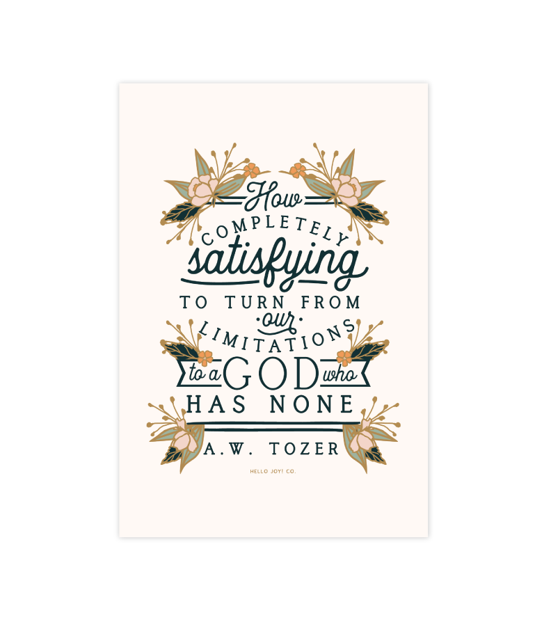 A.W. Tozer - 4x6 - Instant Download