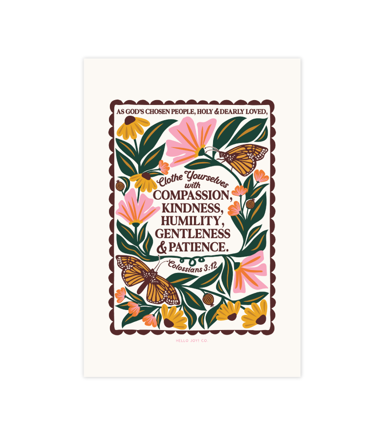 Clothe Yourselves with... - 4x6 Pink - Instant Download