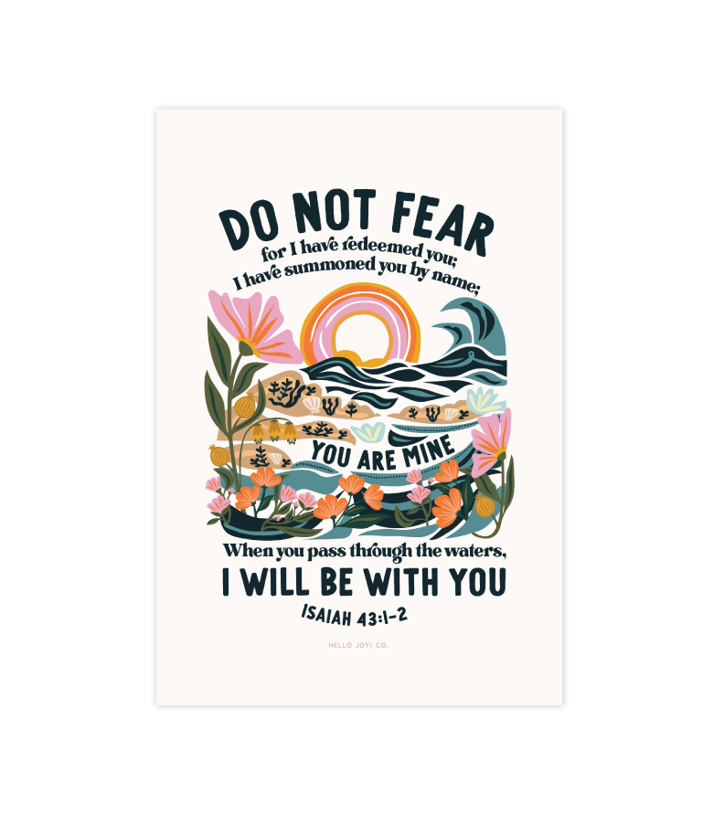 Isaiah 43:1-2 - 4x6 - Instant Download