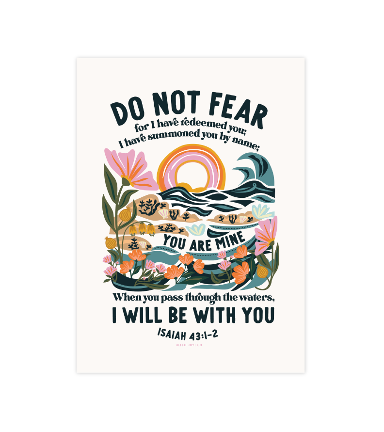 Isaiah 43:1-2 - 5x7 - Instant Download