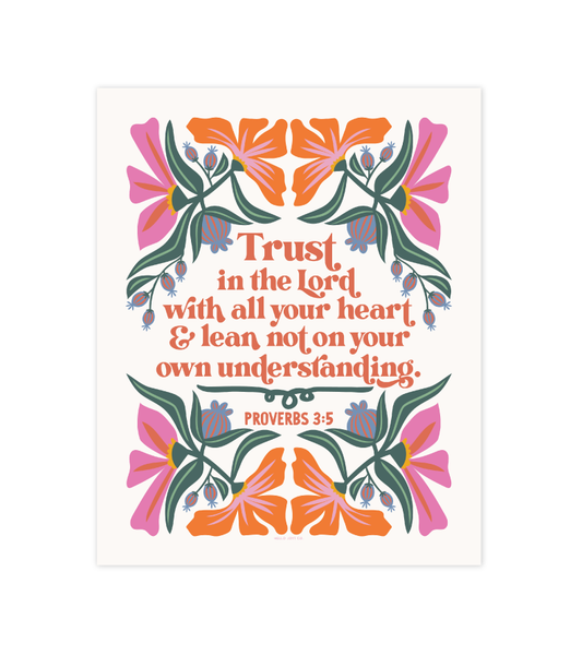 Proverbs 3:5 Print - 8x10 - Instant Download