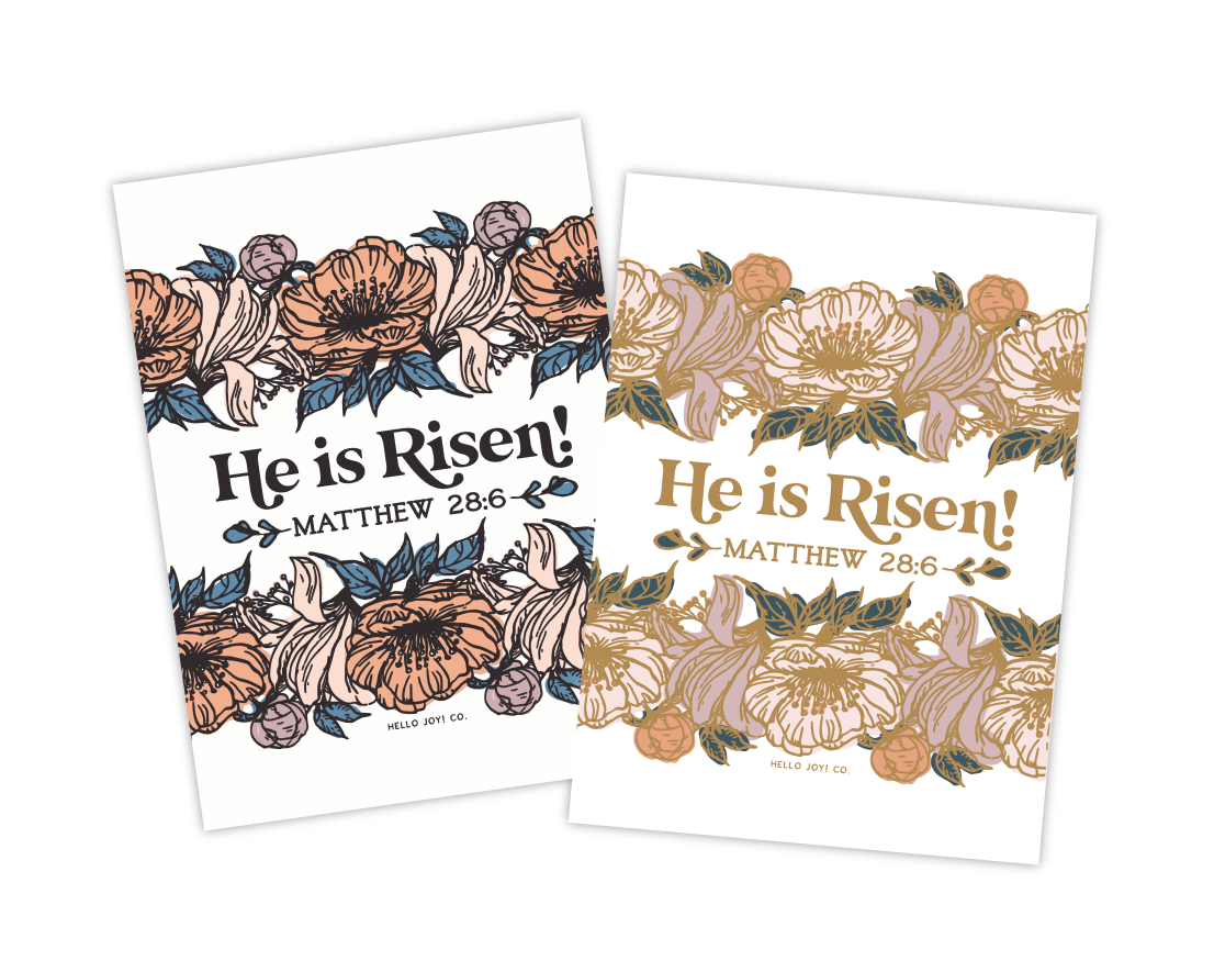 He is Risen Matthew 28:6 - 8x10 - Instant Download