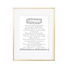 Load image into Gallery viewer, Ephesians 3:16-20 Print