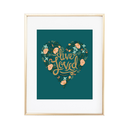 Live Loved Ephesians 5:1 Print