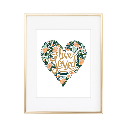 Live Loved Ephesians 5:1 Print