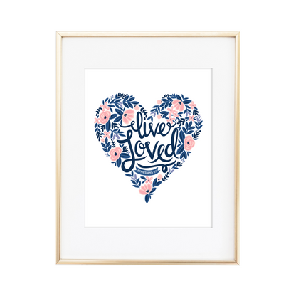 Live Loved Ephesians 5:1 Print