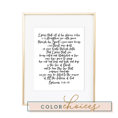 Ephesians 3:16-19 Print