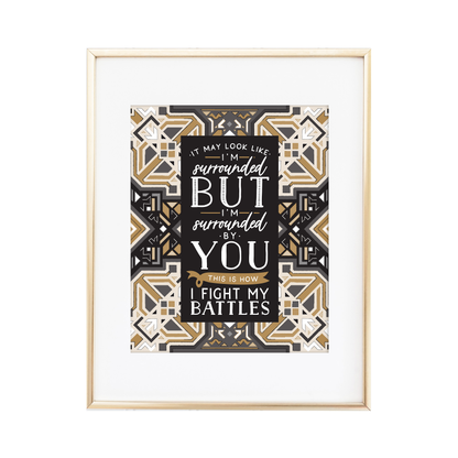 Fight My Battles Boho Print