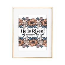 Load image into Gallery viewer, He is Risen Matthew 28:6 Print