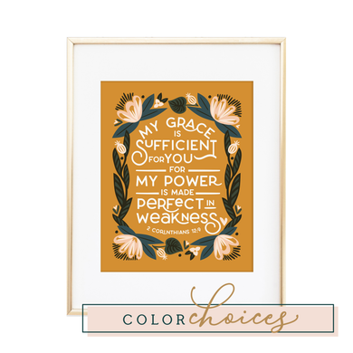 2 Corinthians 12:9 Print