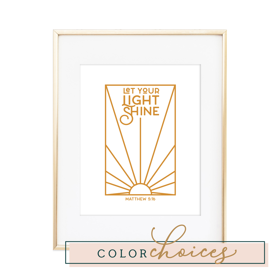 Matthew 5:16 Print