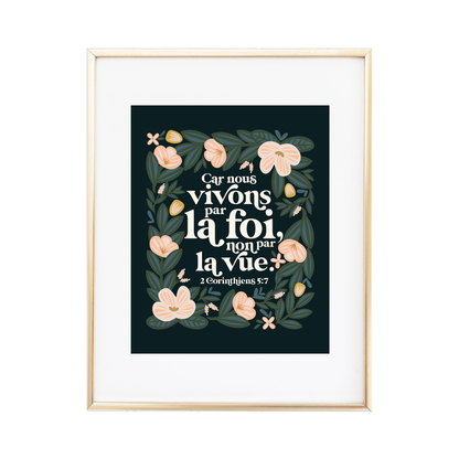 For We Live by Faith Not by Sight - 2 Corinthians 5:7 Print