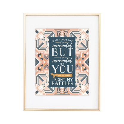 Fight My Battles Boho Print