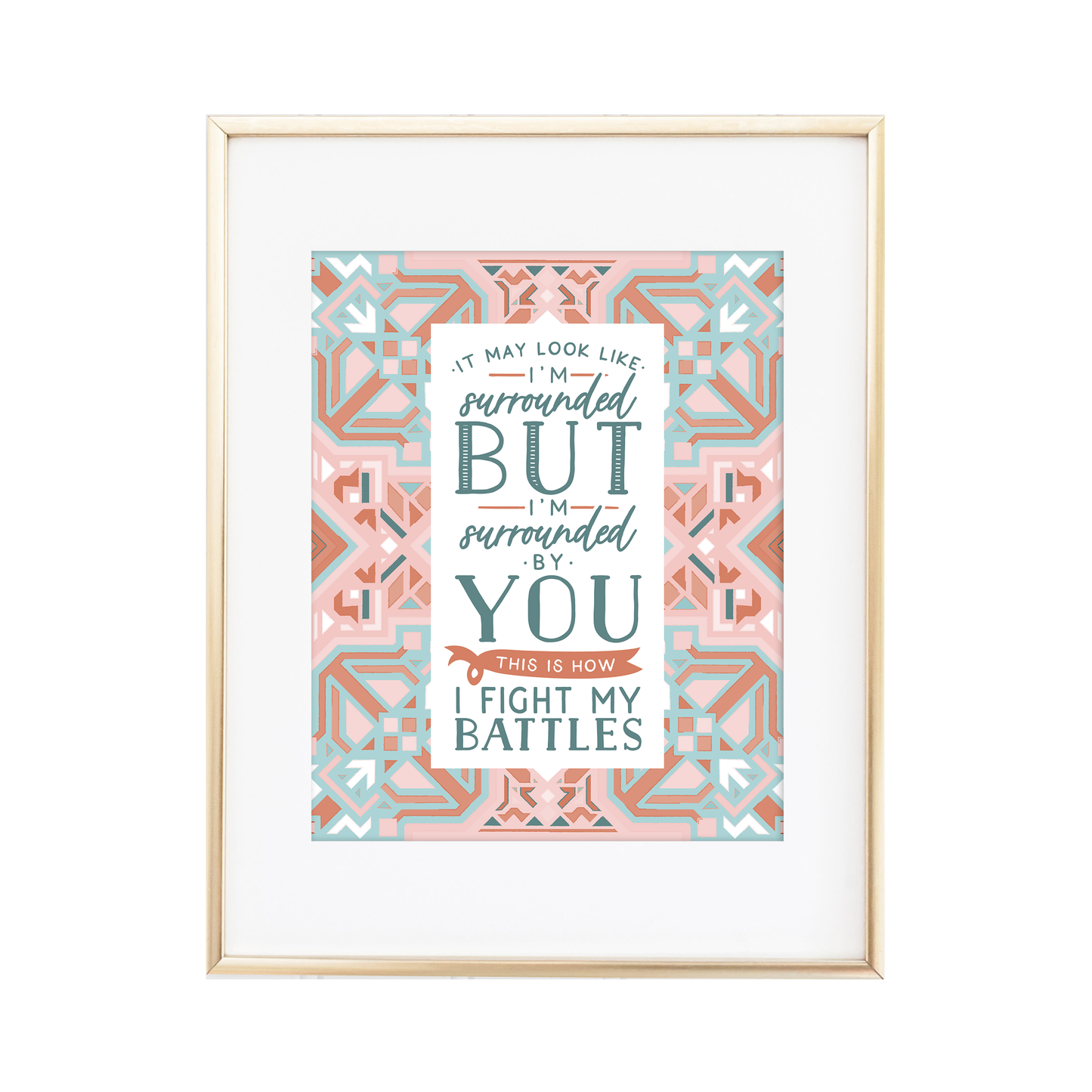 Fight My Battles Boho Print