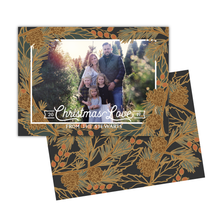 Load image into Gallery viewer, Holiday Pine Greeting Card Printable - Charcoal