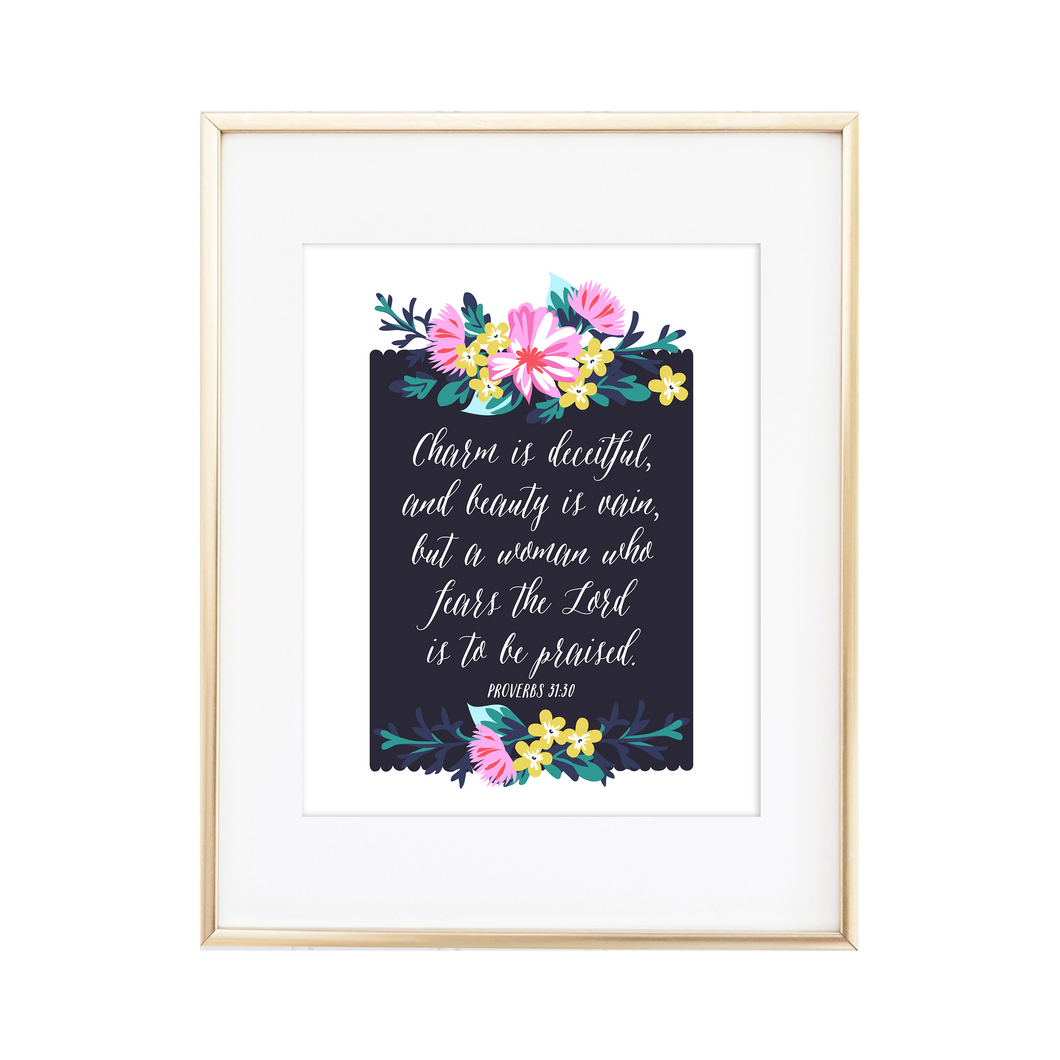 Proverbs 31:30 Print