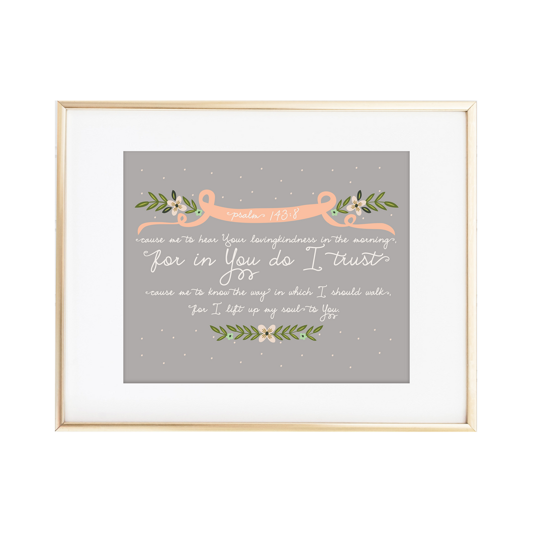 Psalm 143:8 Print