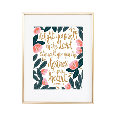 Psalm 37:4 Print